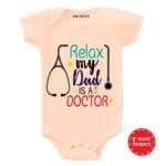 My dad is Doctor Baby Onesie
