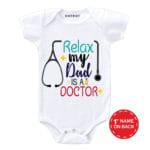 My dad is Doctor Baby Onesie