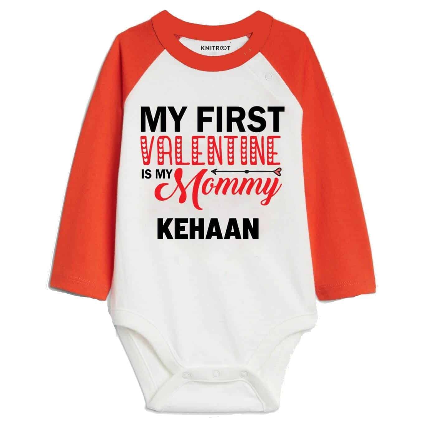 My first Valentine is my mommy Baby Romper
