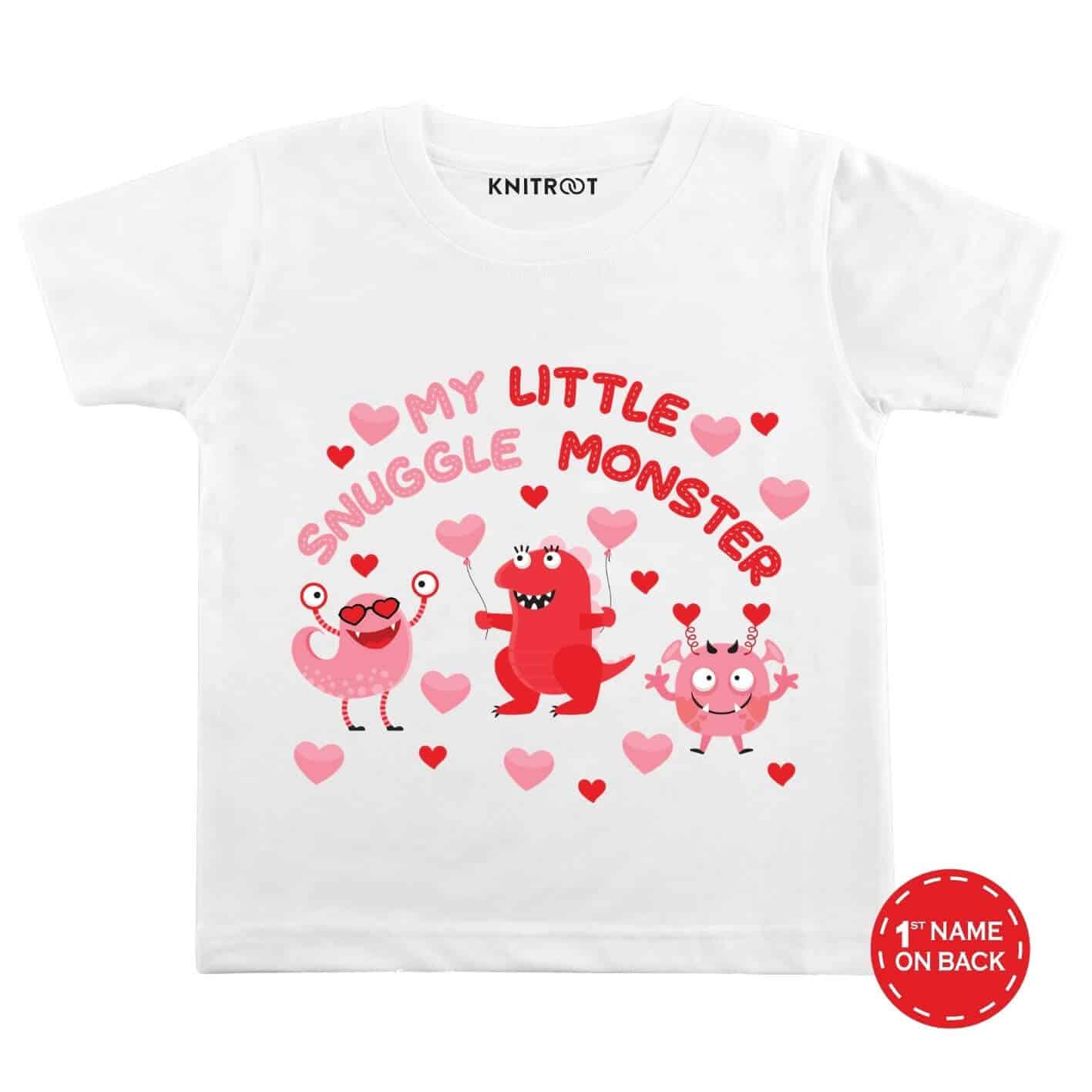 My little snuggle monster Kids Tees