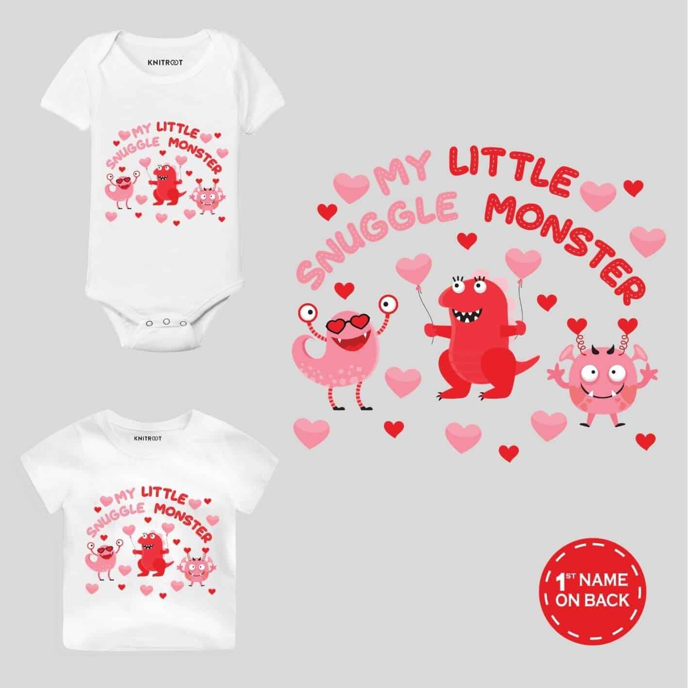 My little snuggle monster baby clothes