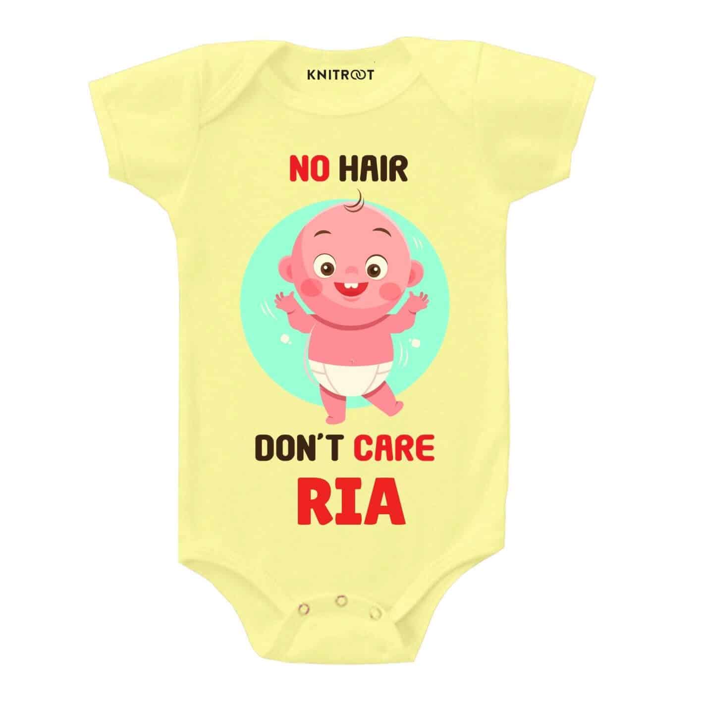 No hair don't care Baby Outfit