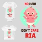 No hair don't care Baby Outfit