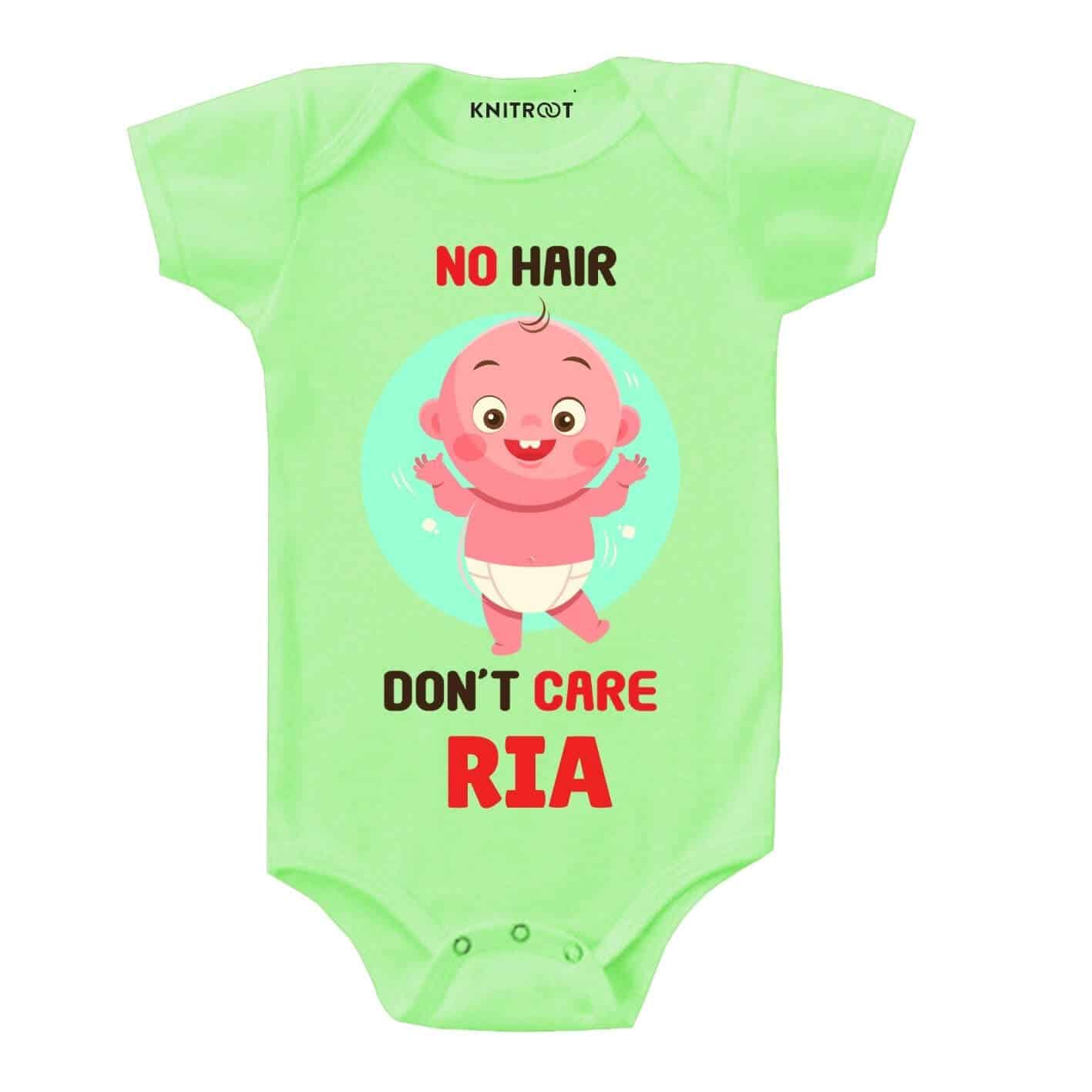 No hair don't care Baby Outfit
