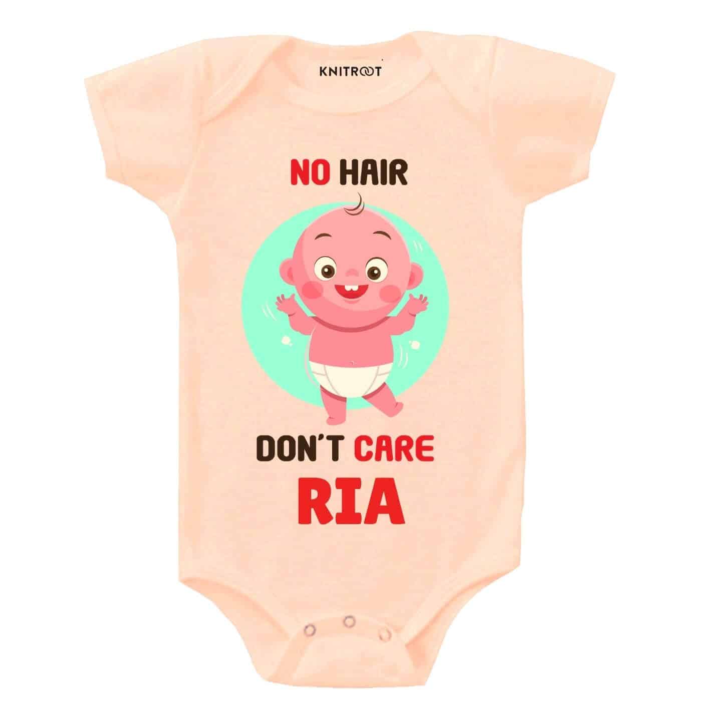 No hair don't care Baby Outfit