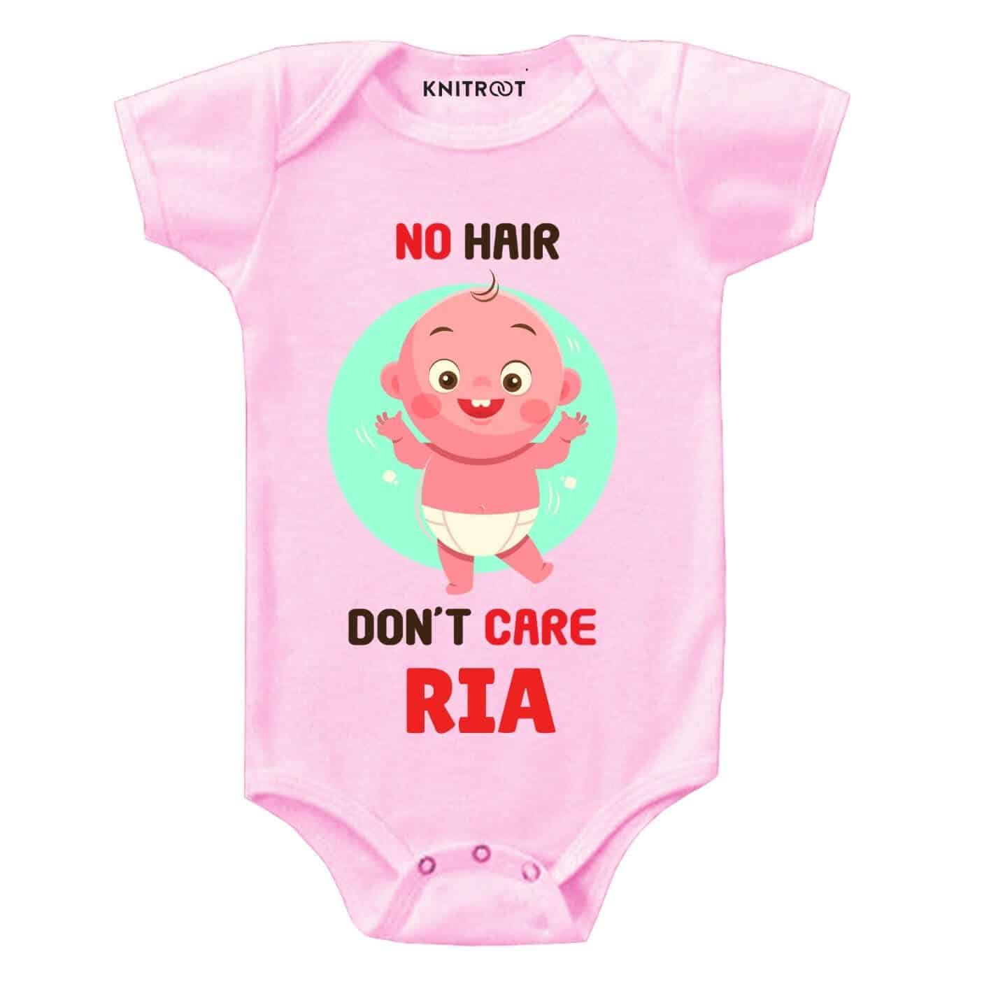 No hair don't care Baby Outfit