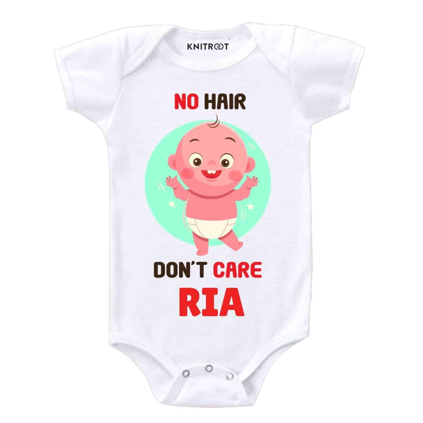 No hair don't care Baby Outfit