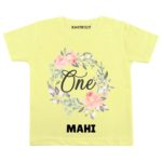 One Birthday-floral Toddler outfit