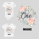 One Birthday-floral Toddler outfit
