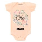 One Birthday-floral Toddler outfit