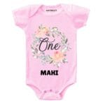 One Birthday-floral Toddler outfit