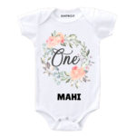 One Birthday-floral Toddler outfit