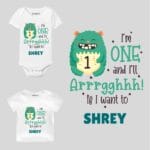 One and i'll Arrghh Birthday wear