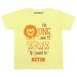 One and i’ll roar Birthday Toddler wear
