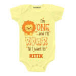 One and i’ll roar Birthday Toddler wear