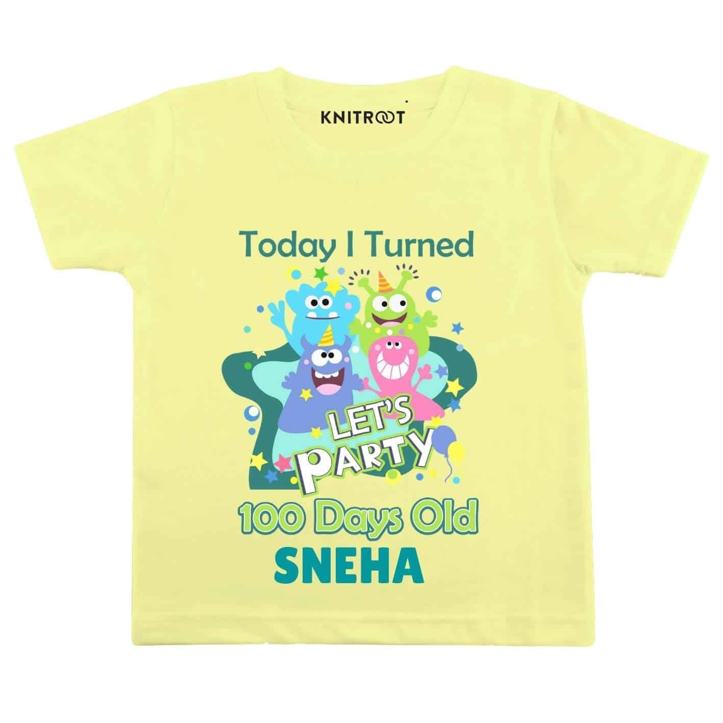 Party 100 days old Personlized Wear