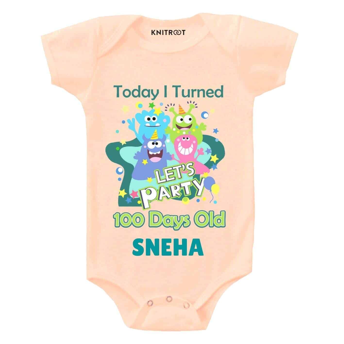 Party 100 days old Personlized Wear