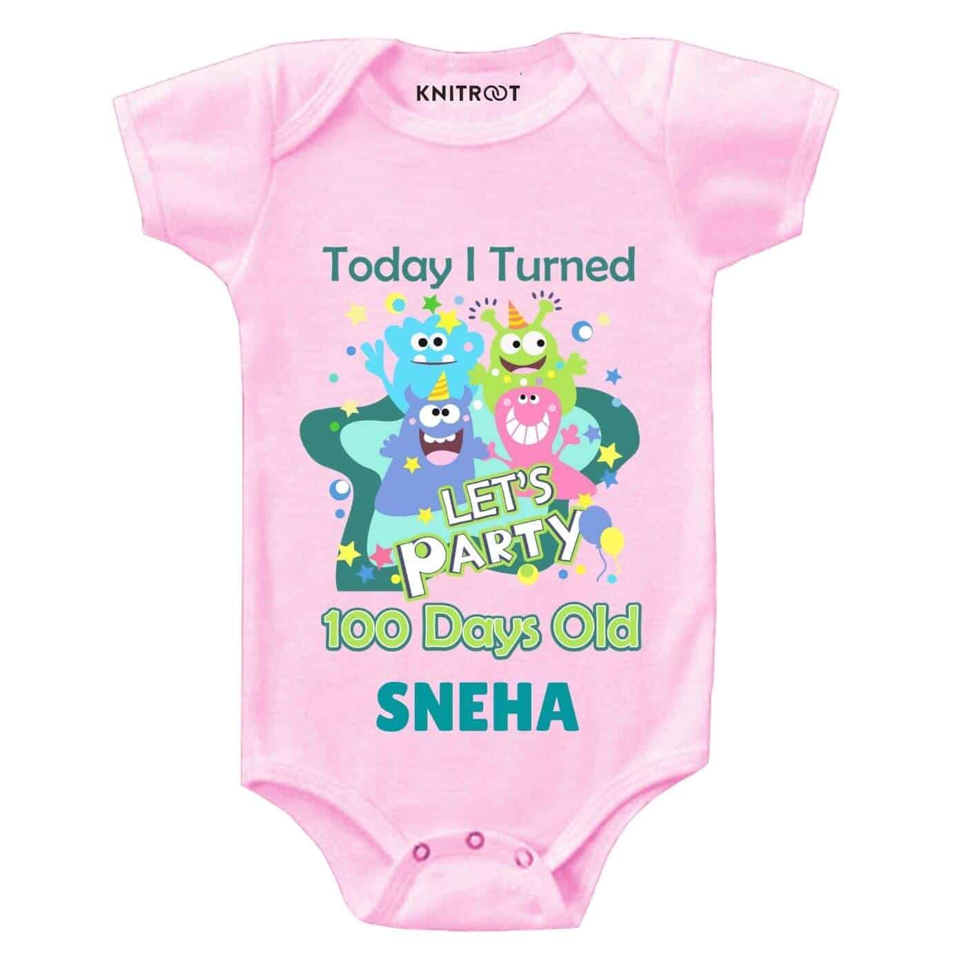 Party 100 days old Personlized Wear