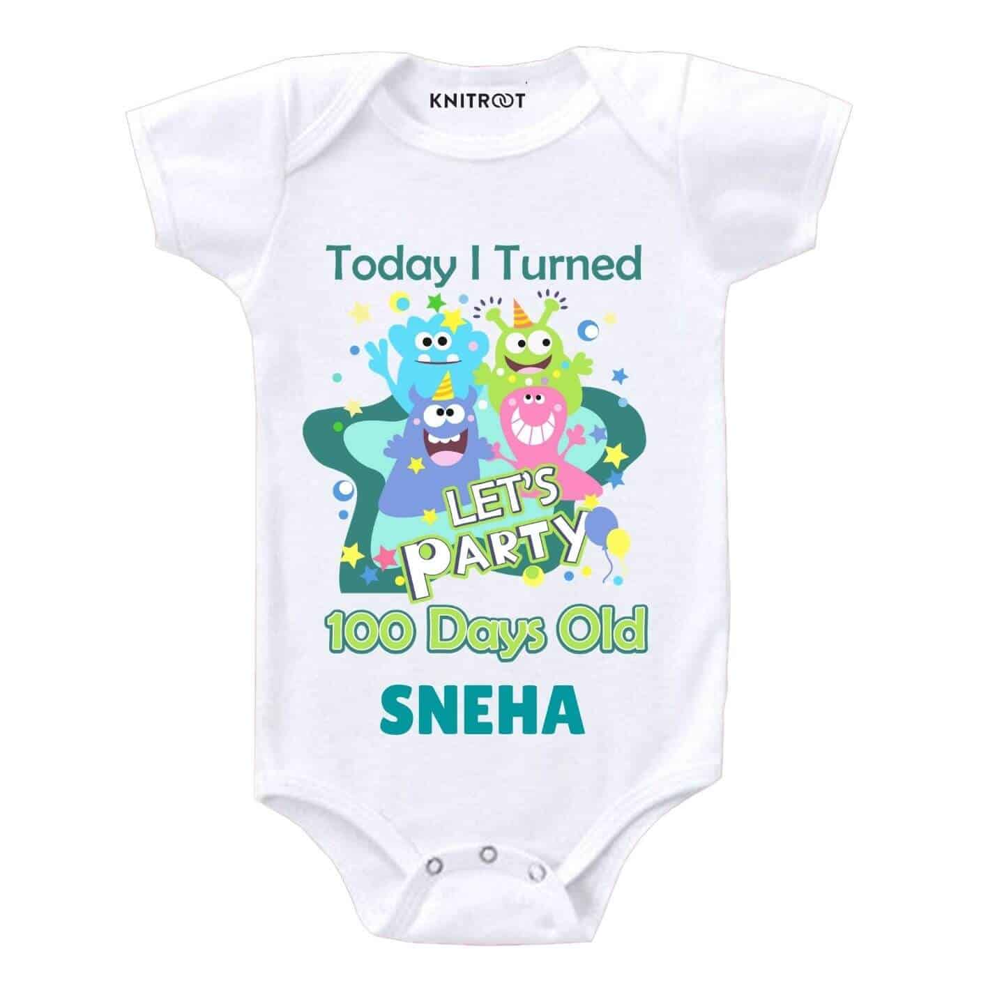 Party 100 days old Personlized Wear