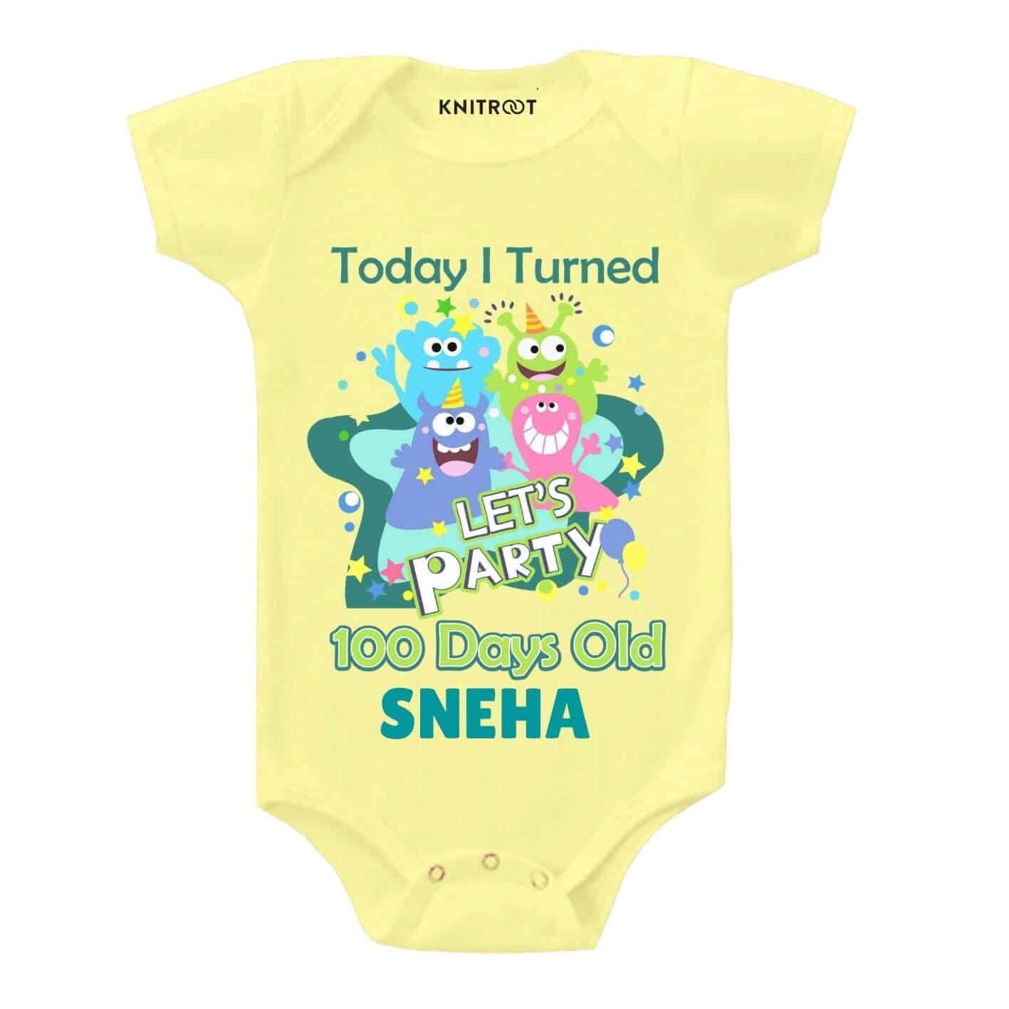 Party 100 days old Personlized Wear