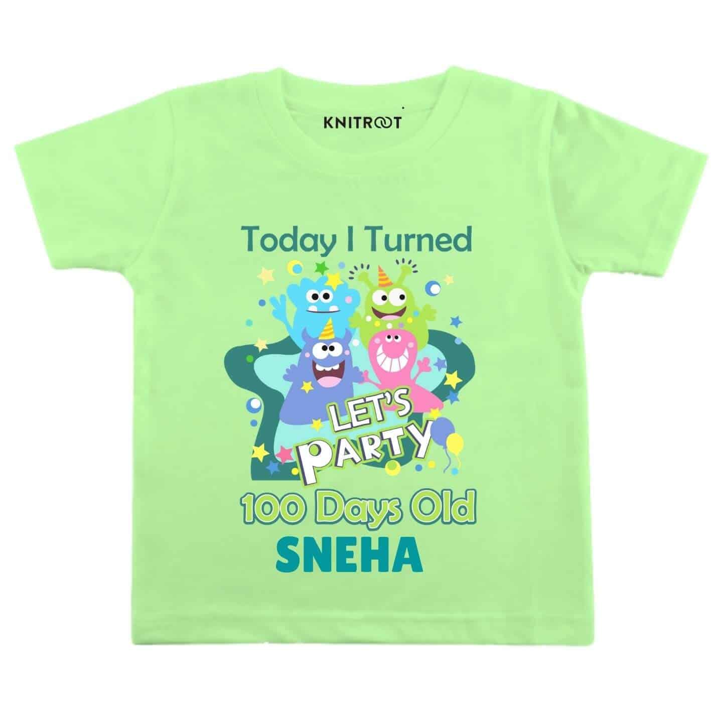 Party 100 days old Personlized Wear