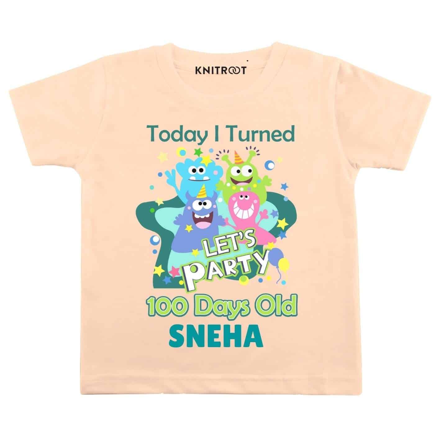 Party 100 days old Personlized Wear