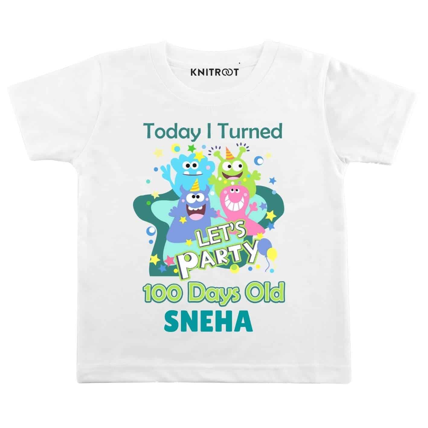 Party 100 days old Personlized Wear