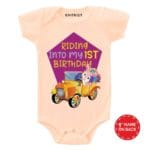 Riding into my 1st Birthday Outfit