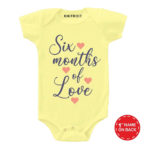 Six months of Love Baby wear