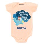 Super Dad Birthday Baby Wear