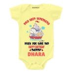 Superhero Dad Birthday Baby Wear
