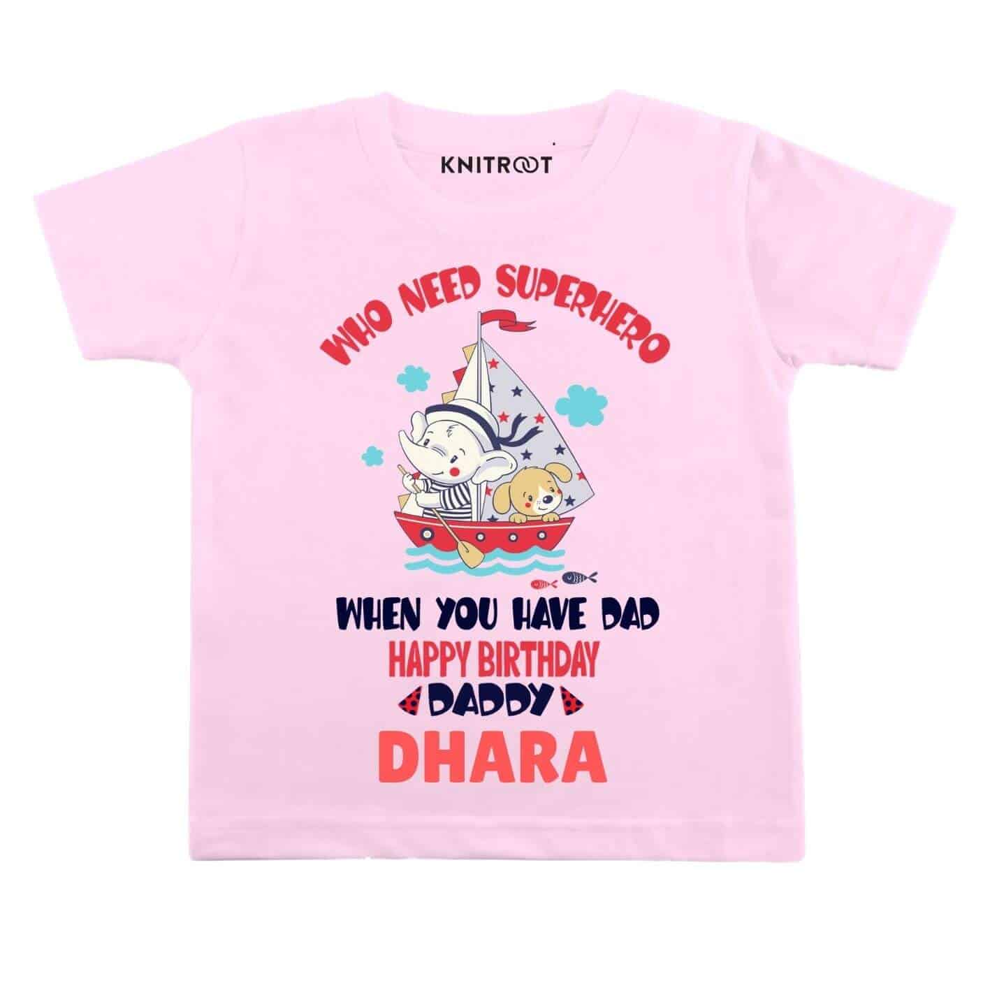 Superhero Dad Birthday Baby Wear