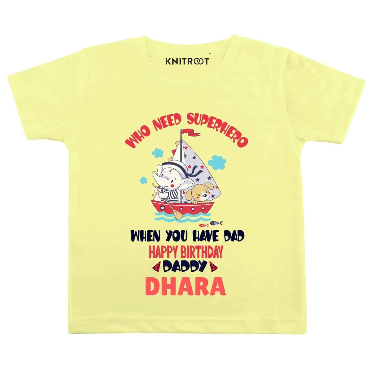 Superhero Dad Birthday Baby Wear