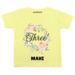 Three Birthday-floral Toddler wear