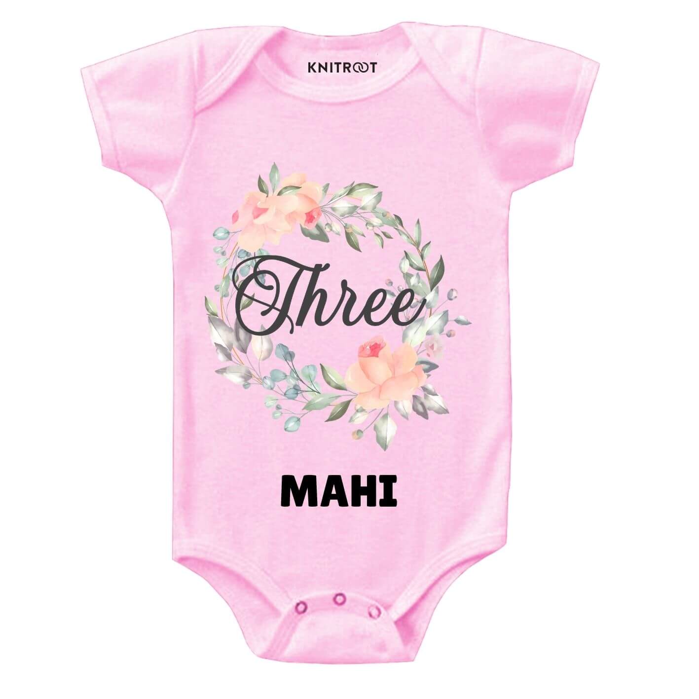 Three Birthday-floral Toddler wear