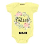 Three Birthday-floral Toddler wear