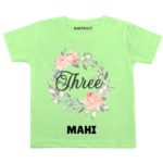 Three Birthday-floral Toddler wear