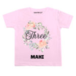 Three Birthday-floral Toddler wear