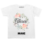 Three Birthday-floral Toddler wear