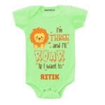 Three and i’ll roar Toddler outfit