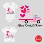 valentine t shirt & onesie