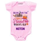 Turned 100 days old Kids Wear