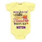 Turned 100 days old Kids Wear
