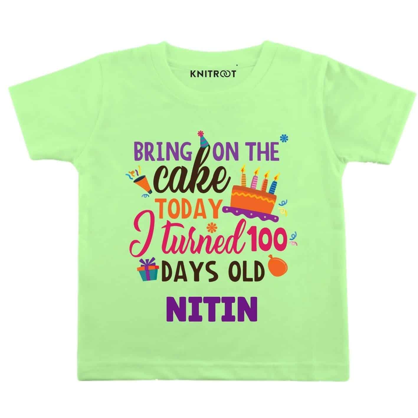 Turned 100 days old Kids Wear