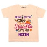 Turned 100 days old Kids Wear