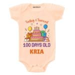 Turned 100 days old-cake Baby Wear