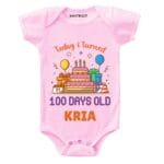 Turned 100 days old-cake Baby Wear