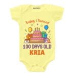 Turned 100 days old-cake Baby Wear