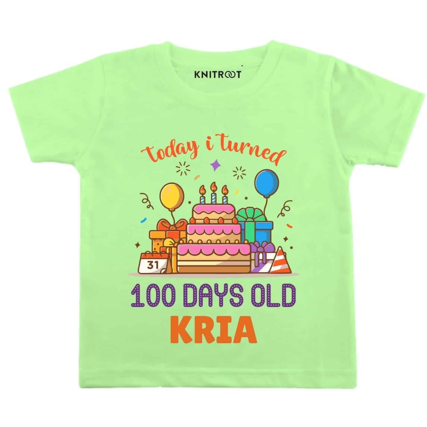 Turned 100 days old-cake Baby Wear
