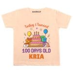 Turned 100 days old-cake Baby Wear